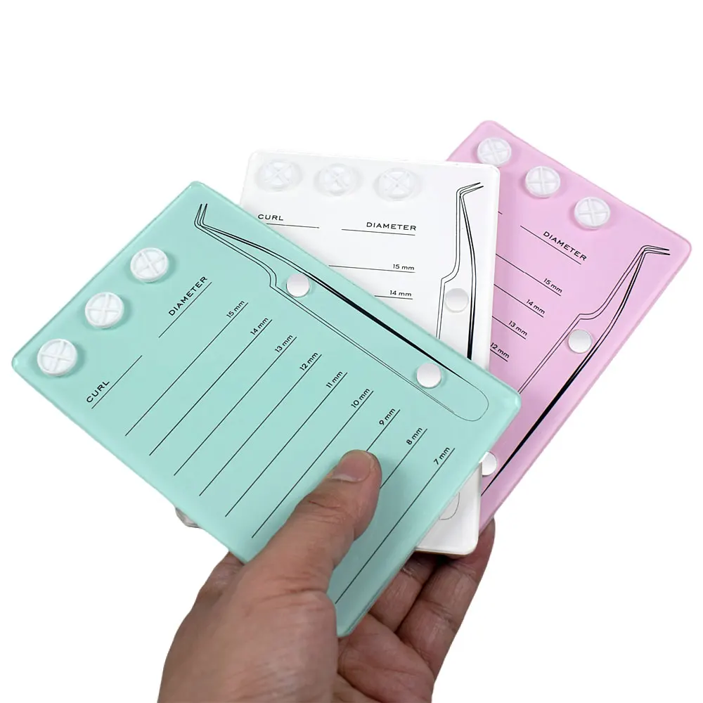 Eyelash Extension Full Set - ขายส่ง ที่วางขนตาปลอม 1 ชิ้น แผ่นอะคริลิคสำหรับวางกาวต่อขนตา แผ่นรองขนตาปลอม