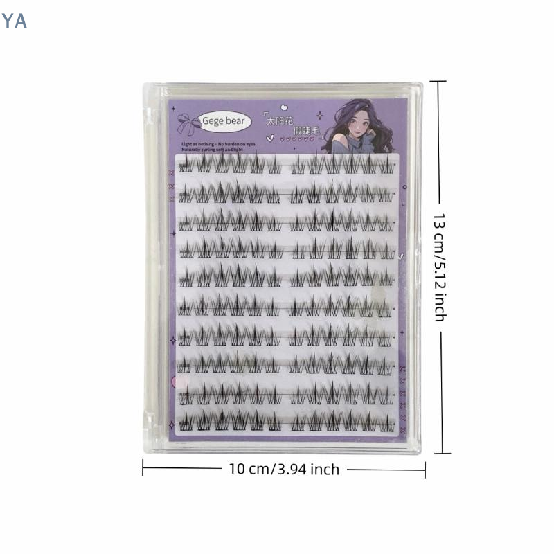 Eyelash Extension Double Lash - 【SA】【SA】ขนตาปลอมแบบไม่ใช้กาว ดีไซน์โซลาร์ ดูเป็นธรรมชาติ ยาว หนา ใช้ซ้ำได้