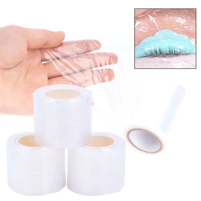 Eyelash Extension Double Lash - ฟิล์มใสสำหรับแต่งหน้า 200 ม./ม้วน ฟิล์มห่อหุ้มสำหรับสักคิ้ว ต่อขนตา ลอกกาวต่อขนตา