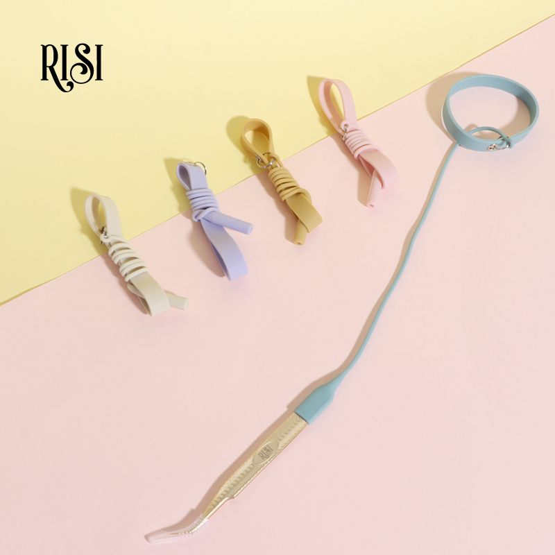 Eyelash Extension Double Lash - คีมหนีบตัวต่อขนตาซิลิโคน rizi สายรัดขนตาเครื่องมือยืดขยายตัวต่อขนตาอุปกรณ์เสริมสำหรับดัดขนตา