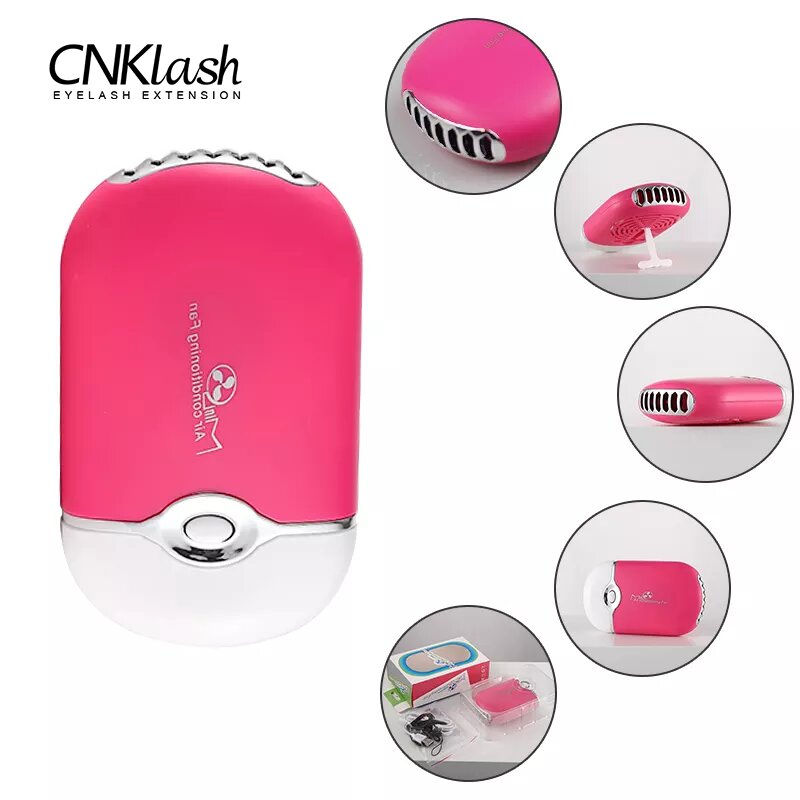 พัดลมติดขนตาขนาดเล็กแบบ USB เค - Eyelash Extension Double Lash บทวิจารณ์และราคา
