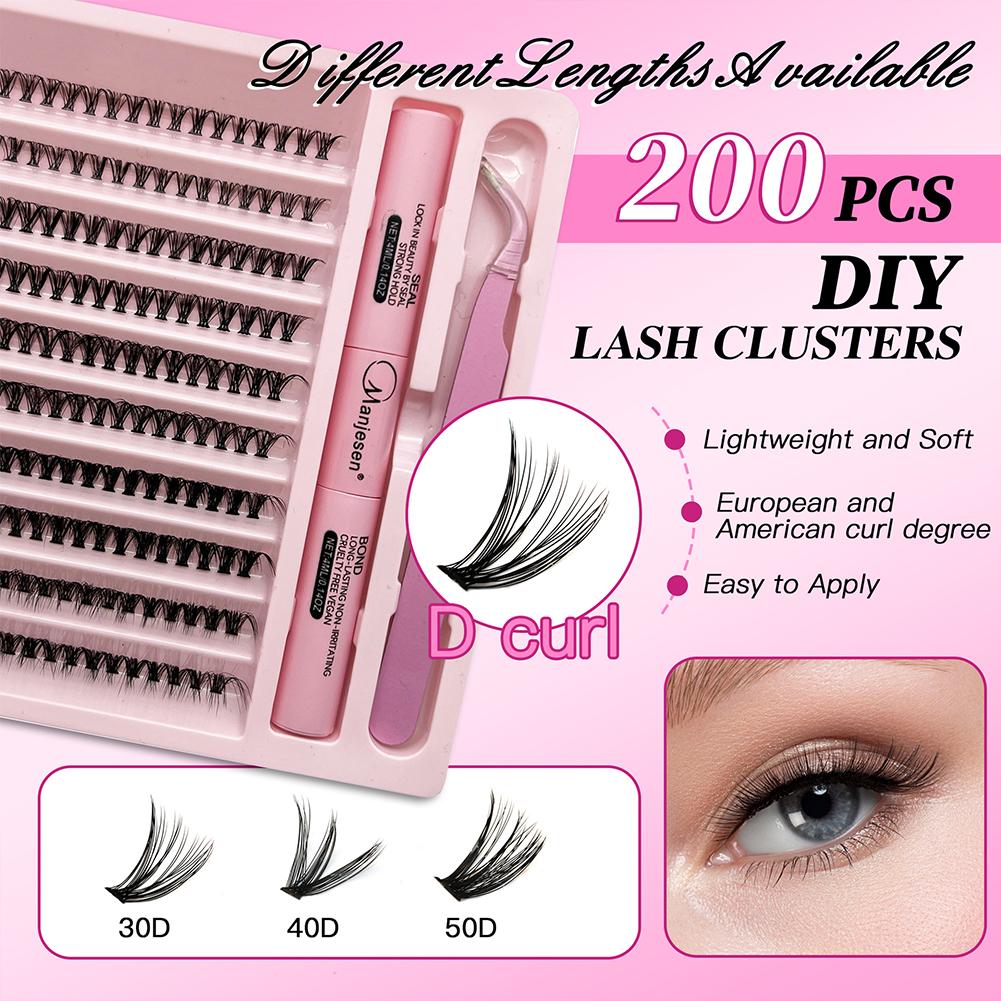 ชุดต่อขนตาปลอม DIY 30D 40D 50D - Eyelash Extension Full Set บทวิจารณ์และราคา