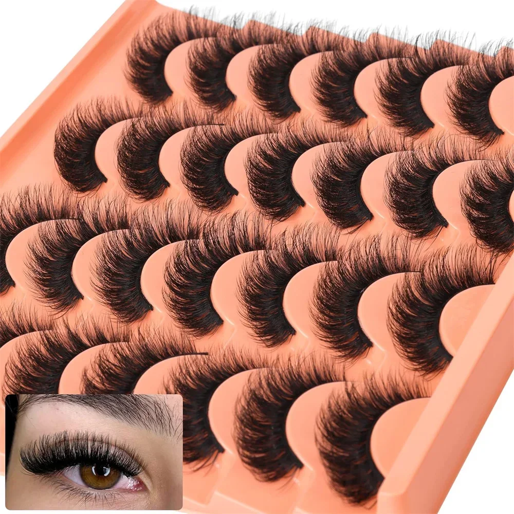 ขนตาปลอมแบบธรรมชาติ 14 คู่ ขนต - Eyelash Extension Volume Cat Eye บทวิจารณ์และราคา