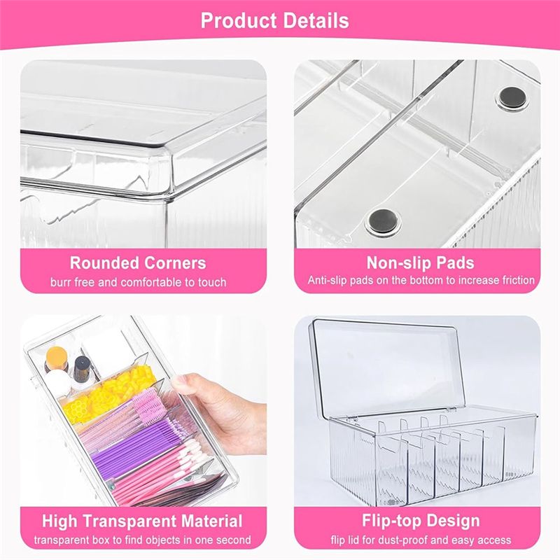 กล่องจัดระเบียบอุปกรณ์ต่อขนตา  - Eyelash Extension Recommendation บทวิจารณ์และราคา
