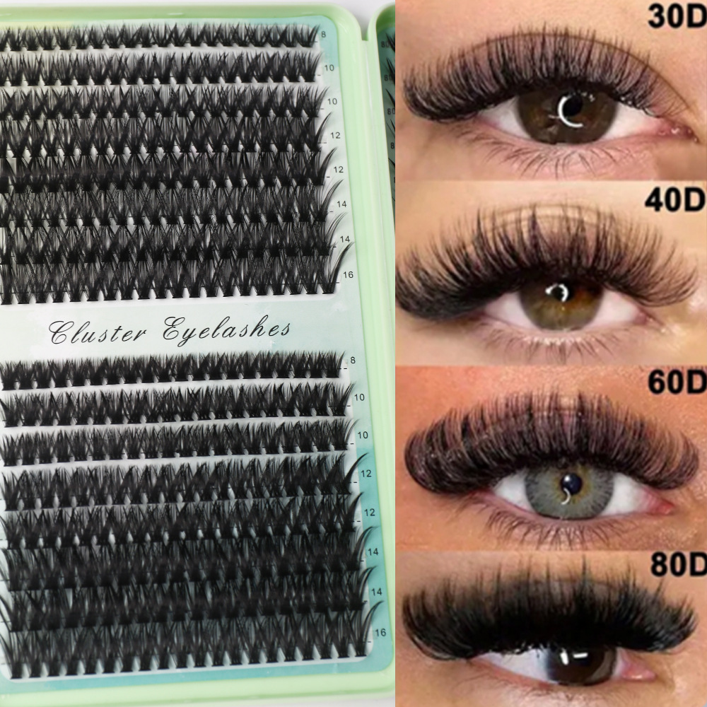 ชุดต่อขนตา DIY แบบกลุ่ม ขนตาปล - Eyelash Extension Volume Cat Eye บทวิจารณ์และราคา