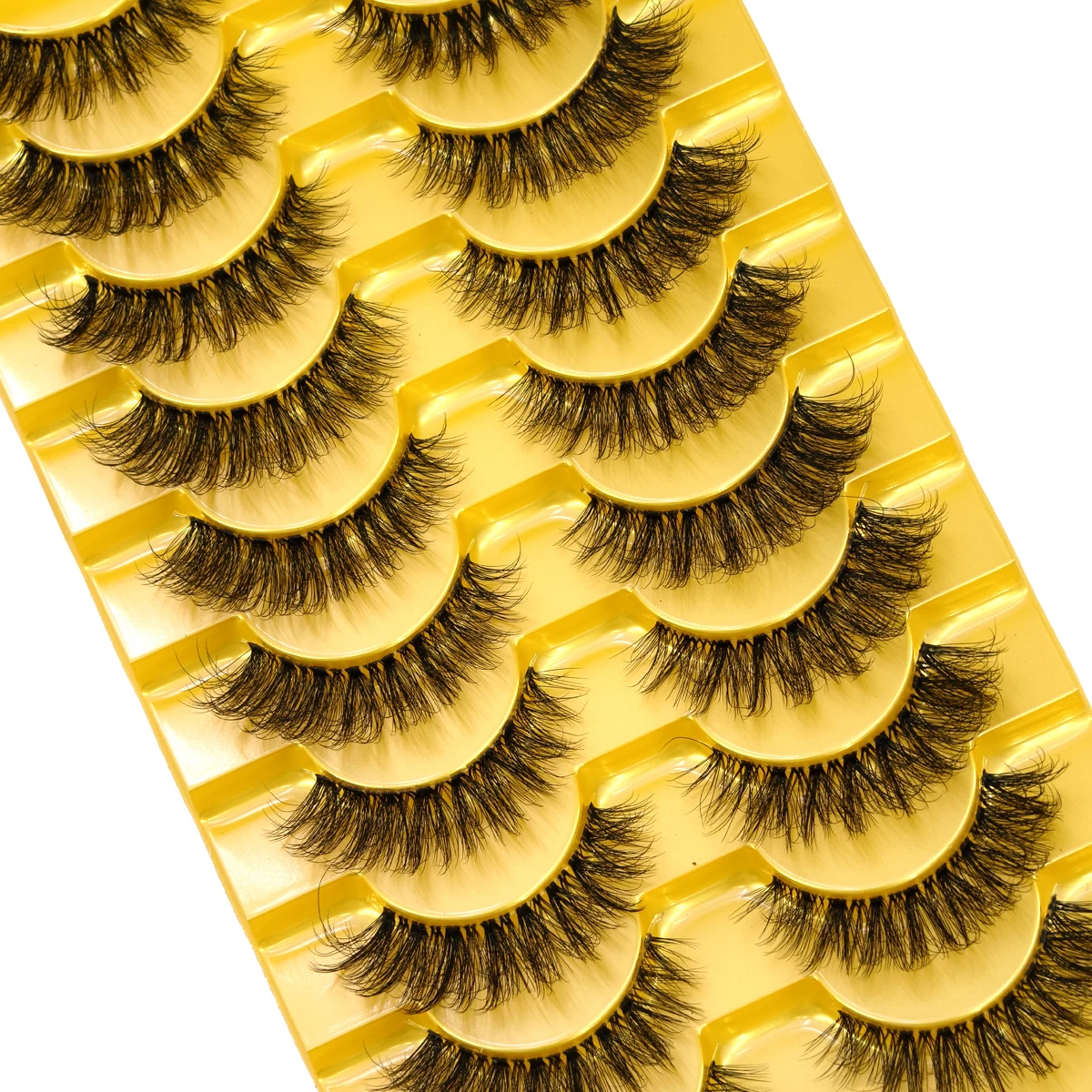 AMSDCN 7D ขนตาปลอมแบบแคทอาย ขน - Eyelash Extension Volume Cat Eye บทวิจารณ์และราคา