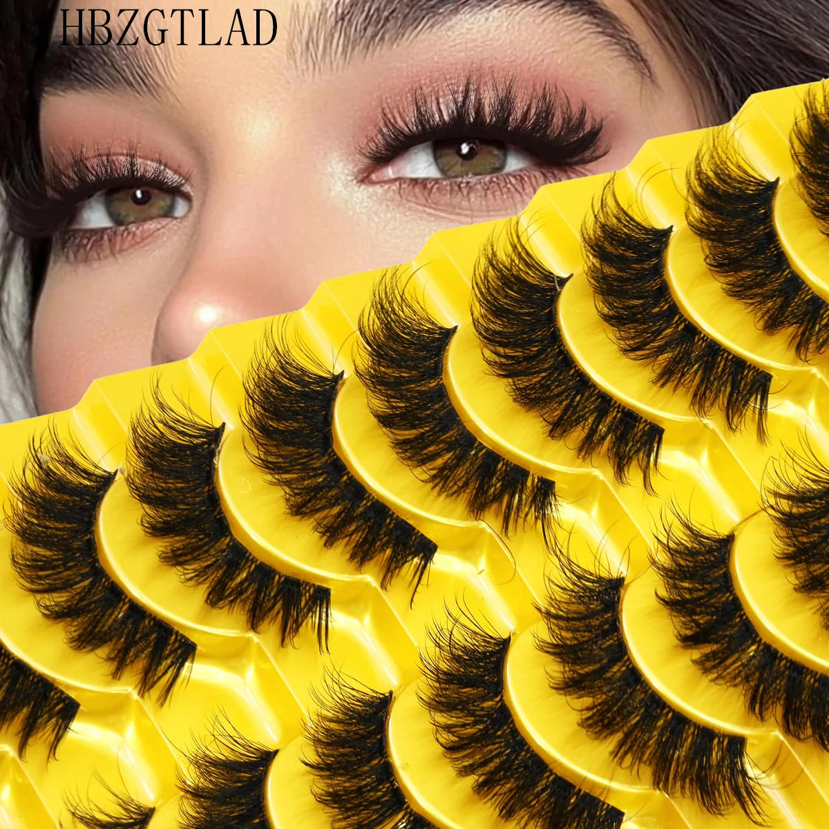 AMSDCN 7D ขนตาปลอมแบบแคทอาย ขน - Eyelash Extension Volume Cat Eye บทวิจารณ์และราคา