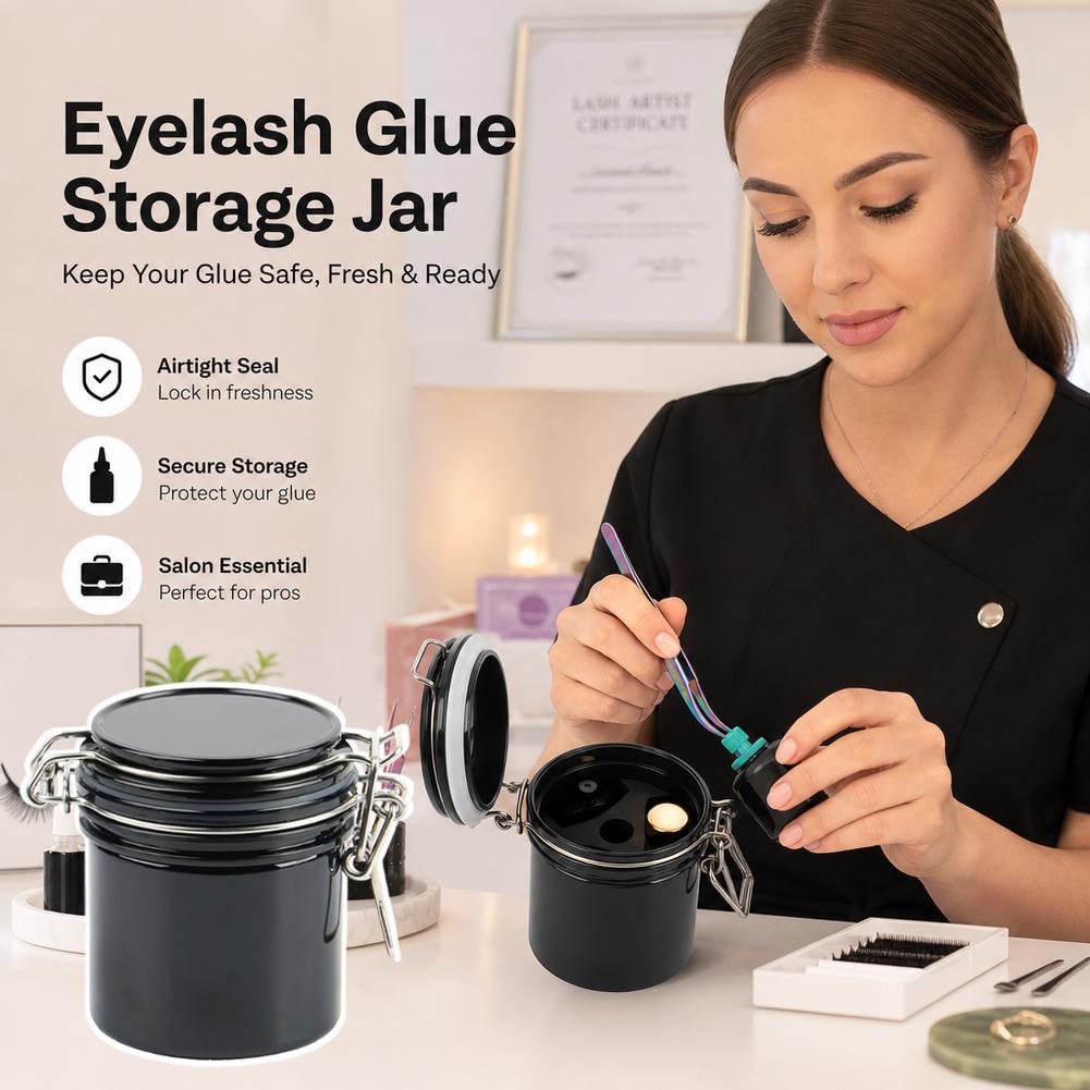 กล่องเก็บกาวต่อขนตาแบบปิดสนิท  - Eyelash Extension Double Lash บทวิจารณ์และราคา