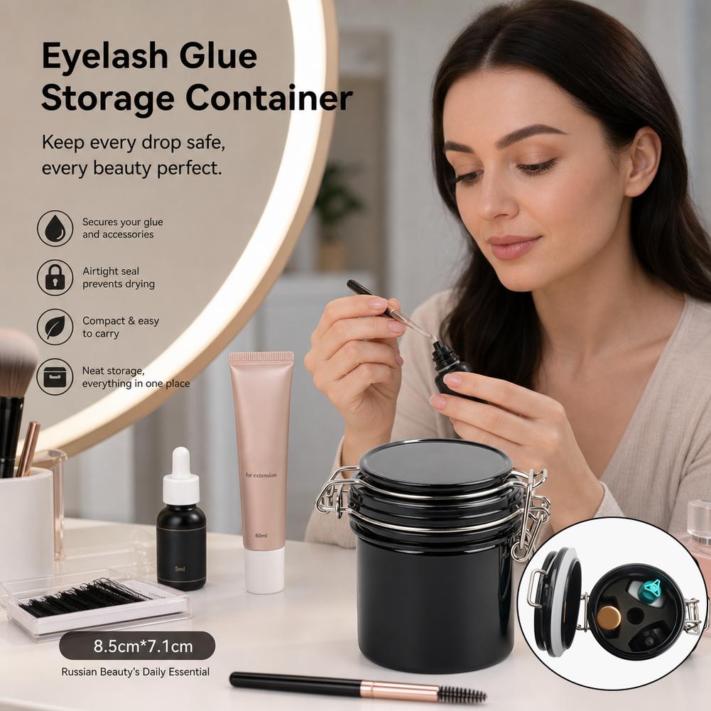 กล่องเก็บกาวต่อขนตาแบบปิดสนิท  - Eyelash Extension Double Lash บทวิจารณ์และราคา