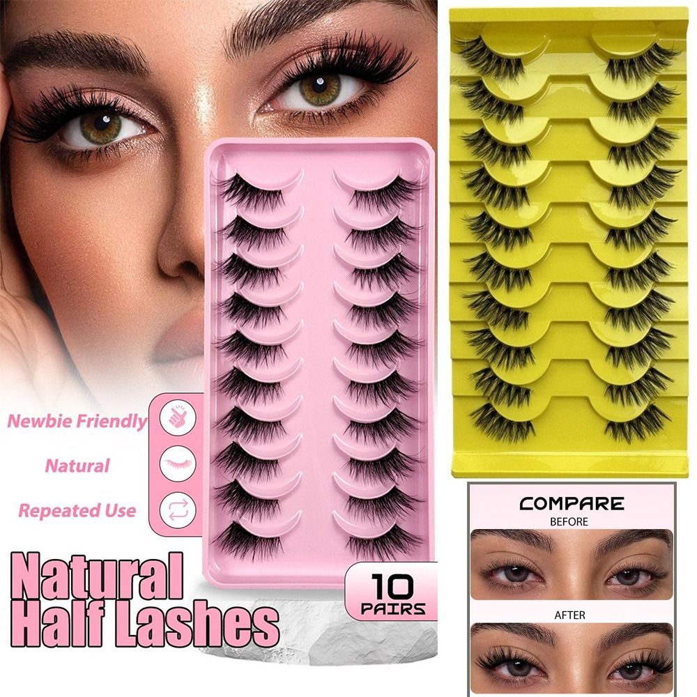 ขนตาปลอม 3D แบบใช้ซ้ำได้ 10 คู - Eyelash Extension Volume Cat Eye บทวิจารณ์และราคา
