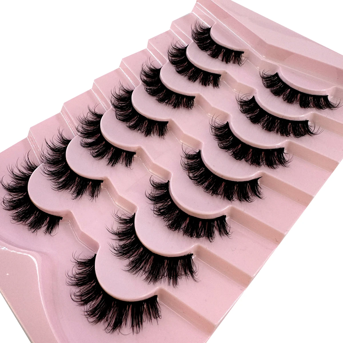 ขนตาปลอมแบบฟูฟ่อง 7 คู่ รุ่น A - Eyelash Extension Volume Cat Eye บทวิจารณ์และราคา