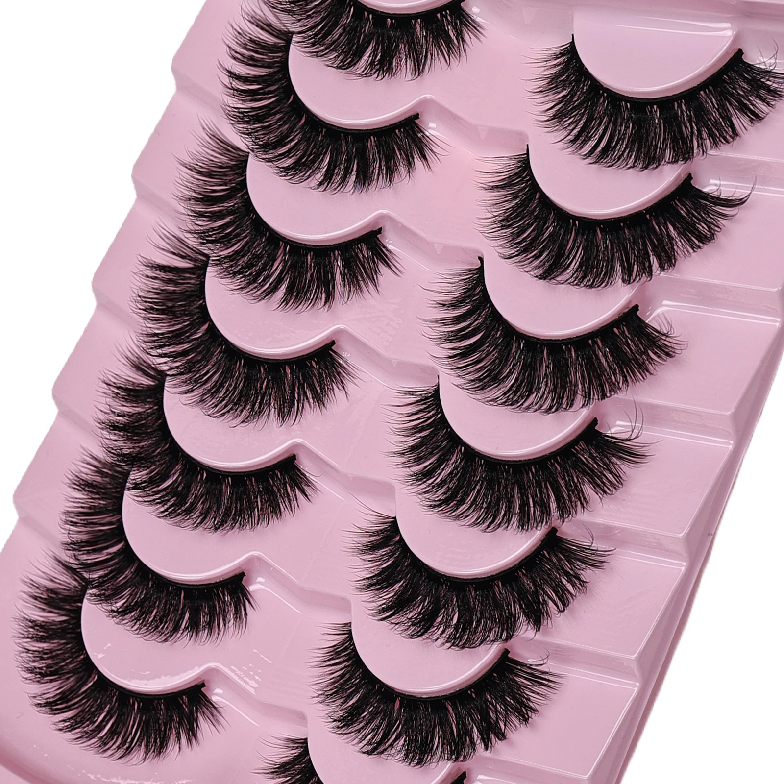 ขนตาปลอมขนตางอน7คู่, ขนตาปลอมม - Eyelash Extension Volume Cat Eye บทวิจารณ์และราคา
