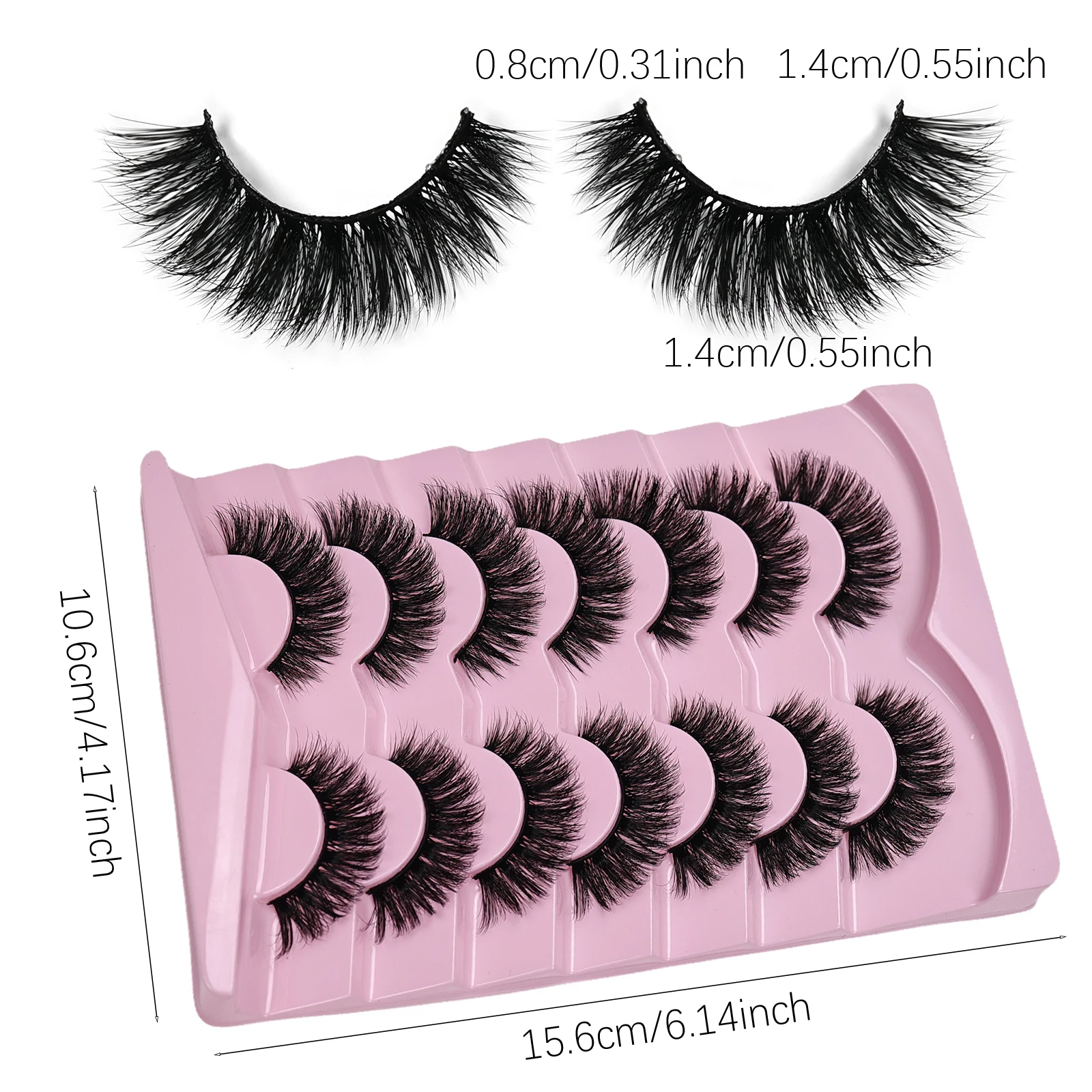 ขนตาปลอมขนตางอน7คู่, ขนตาปลอมม - Eyelash Extension Volume Cat Eye บทวิจารณ์และราคา
