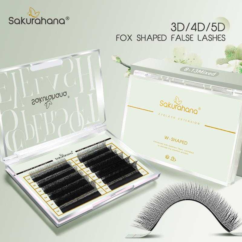 ขนตาปลอม SAKURAHANA รุ่น Fox 3 - Eyelash Extension Volume Cat Eye บทวิจารณ์และราคา