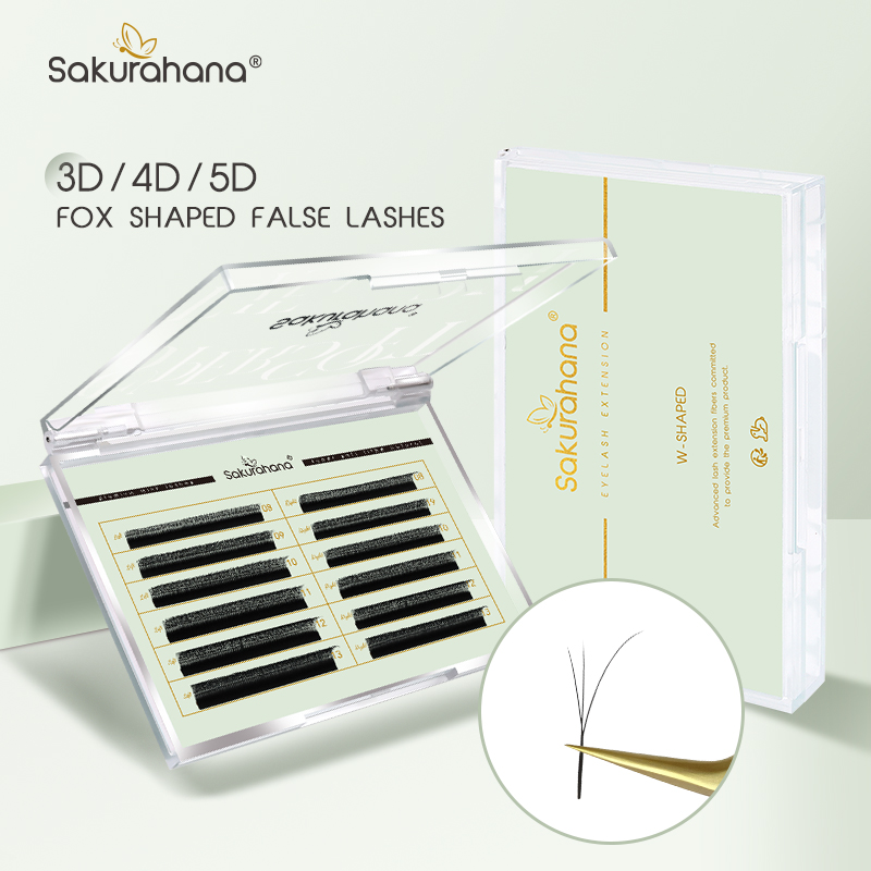 ขนตาปลอม SAKURAHANA รุ่น Fox 3 - Eyelash Extension Volume Cat Eye บทวิจารณ์และราคา