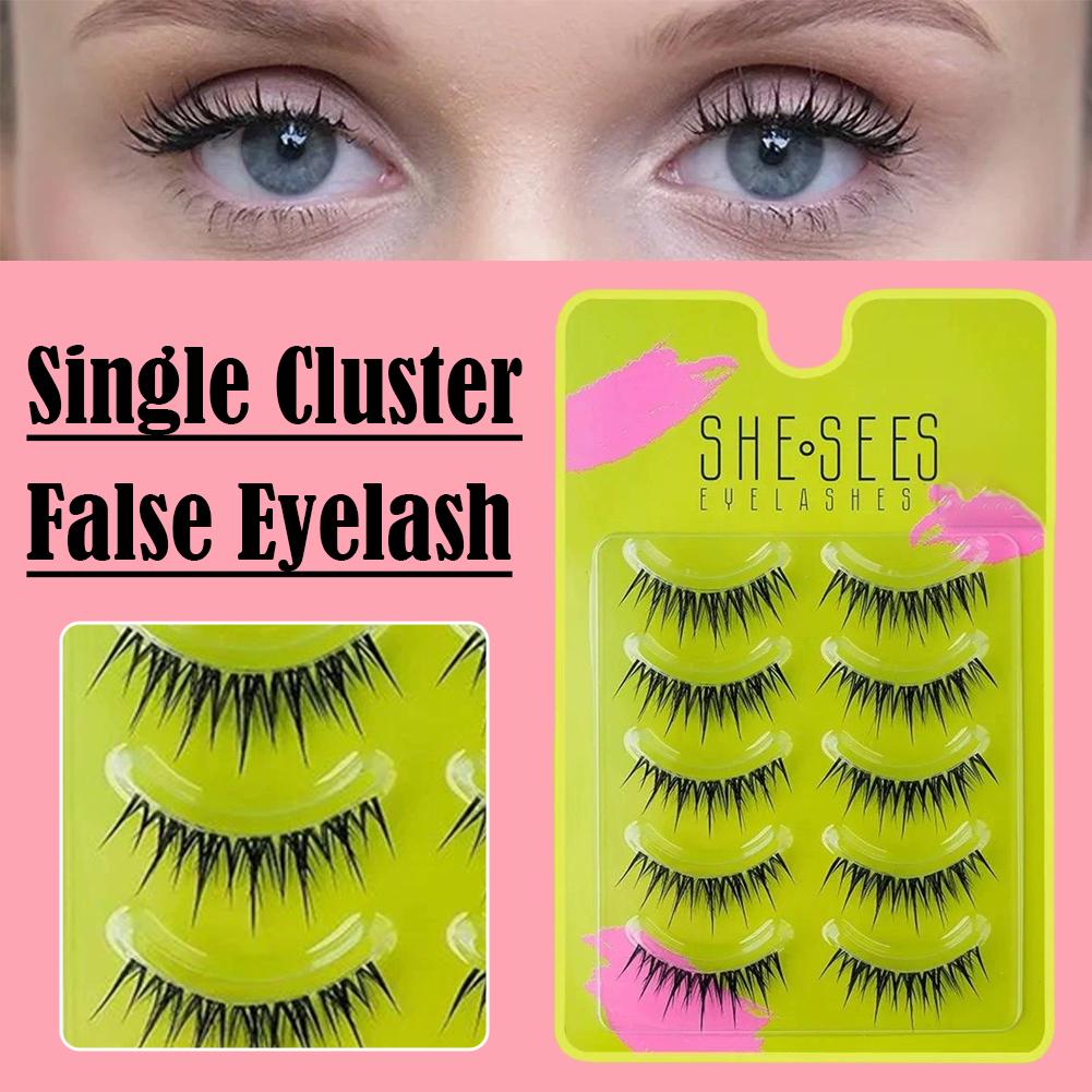 ขนตาปลอมแบบธรรมชาติ ติดง่าย นุ - Eyelash Extension Volume Cat Eye บทวิจารณ์และราคา