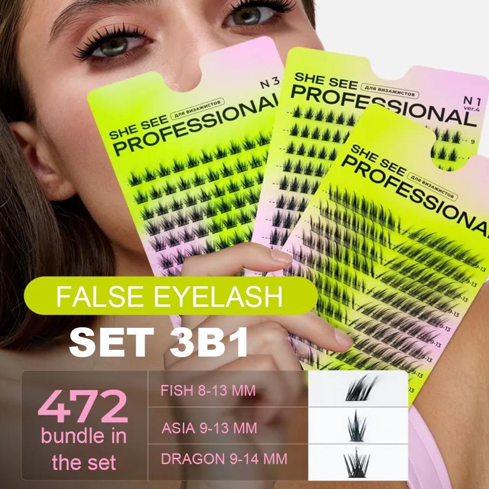 ขนตาปลอมแบบธรรมชาติ ติดง่าย นุ - Eyelash Extension Volume Cat Eye บทวิจารณ์และราคา