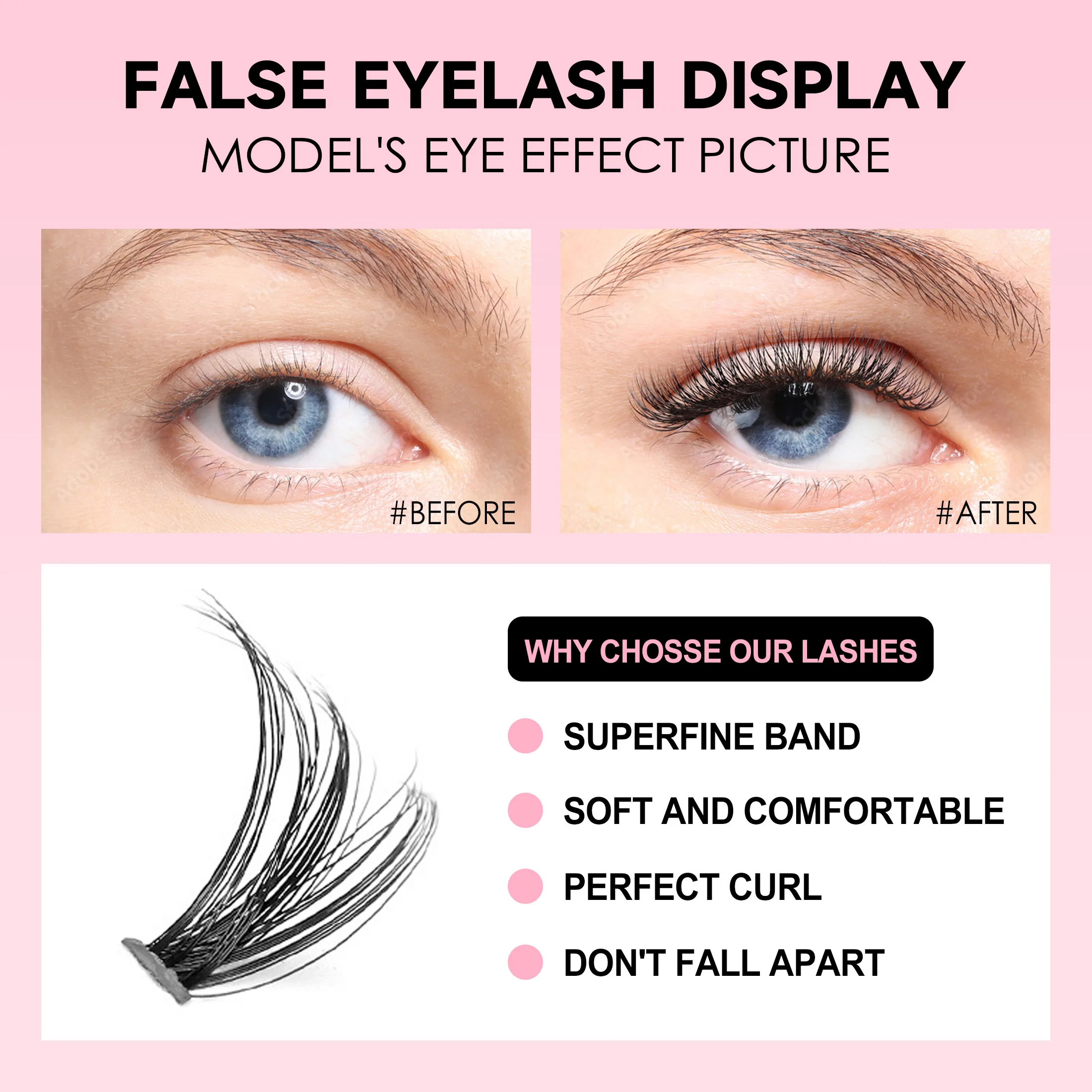 ชุดขนตาที่ต่อขนตาแบบทำมือ200ชิ - Eyelash Extension Full Set บทวิจารณ์และราคา